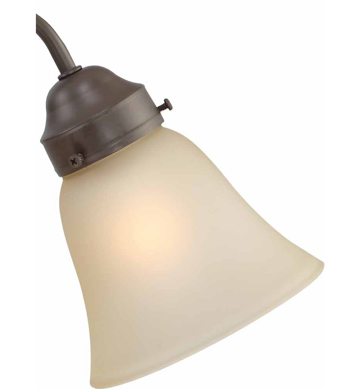 Volume Lighting 4.75" H Glass Bell Ceiling Fan Fitter Shade ( Clip On